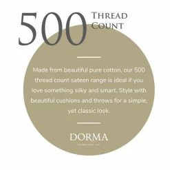 Brand new 🌟 Dorma Dorma 500 Thread Count 100% Cotton Sateen Plain White Duvet Cover ✨ -Dorma Sales Store 1000062931 alt08