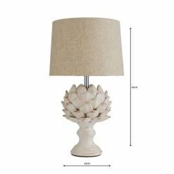 Coupon ⭐ Dorma Dorma Brimstage Cream Artichoke and Linen Shade Table Lamp 🔔 -Dorma Sales Store 1000093307 alt04