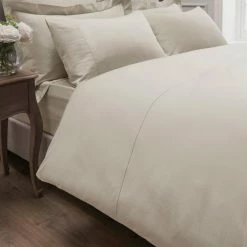 Deals ⌛ Dorma Dorma 300 Thread Count 100% Cotton Sateen Plain Cream Duvet Cover ✨ -Dorma Sales Store 1000141127 alt01