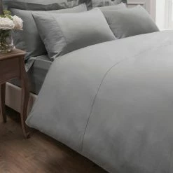 Cheap 💯 Dorma Dorma 300 Thread Count 100% Cotton Sateen Plain Silver Duvet Cover 🛒 -Dorma Sales Store 1000141132 alt01