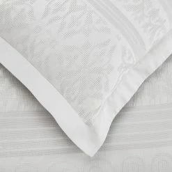 Best Pirce 💯 Dorma Purity Dorma Purity Paloma 100% Cotton White Jacquard Duvet Cover ✨ -Dorma Sales Store 1000167044 alt04
