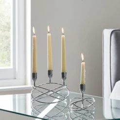 Top 10 🎉 Dorma Dorma Circle Silver Candelabra ❤️ -Dorma Sales Store 1000167632 alt02