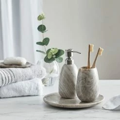 Hot Sale 🛒 Dorma Purity Dorma Purity Marble Natural Soap Dish 😉 -Dorma Sales Store 1000180611 alt05