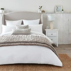 Discount ⌛ Dorma Purity Dorma Purity Nimes 300 Thread Count Cotton Sateen Duvet Cover and Pillowcase Set 🥰 -Dorma Sales Store 1000181191 alt02