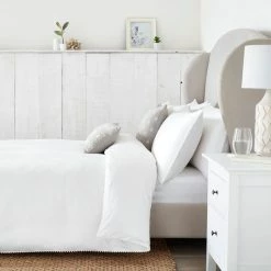 Discount ⌛ Dorma Purity Dorma Purity Nimes 300 Thread Count Cotton Sateen Duvet Cover and Pillowcase Set 🥰 -Dorma Sales Store 1000181191 alt03