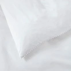 Promo ❤️ Dorma Purity Dorma Purity Nimes 300 Thread Count Cotton Sateen Oxford Pillowcase Pair 🥰 -Dorma Sales Store 1000181192 alt02