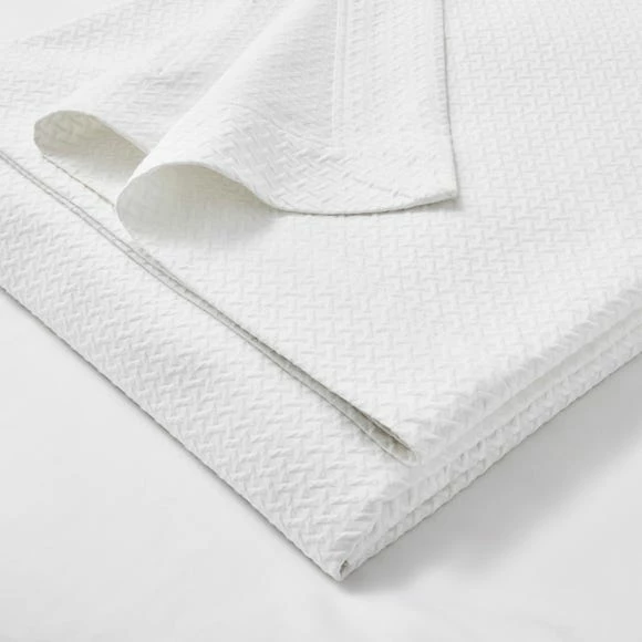 Outlet 😍 Dorma Purity Dorma Purity Cardinham 100% Cotton White Throw 🔥 2 Outlet 😍 Dorma Purity Dorma Purity Cardinham 100% Cotton White Throw 🔥 - Image 2