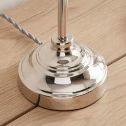 Buy 😀 Dorma Dorma Bedford Table Lamp Polished Nickel ✨ -Dorma Sales Store 1000182847 alt03