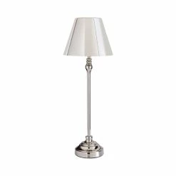 Buy 😀 Dorma Dorma Bedford Table Lamp Polished Nickel ✨ -Dorma Sales Store 1000182847 alt05