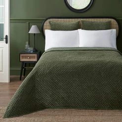 Best Pirce 🤩 Dorma Dorma Genevieve Green Continental Square Pillowcase 🎉 -Dorma Sales Store 1000187100 alt02