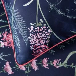 Deals ⭐ Dorma Dorma Winter Garden Navy 100% Cotton Oxford Pillowcase Pair 👍 -Dorma Sales Store 1000187103 alt01