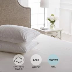 Budget 🤩 Dorma Dorma Supreme Fill Medium-Support Pillow Pair 👏