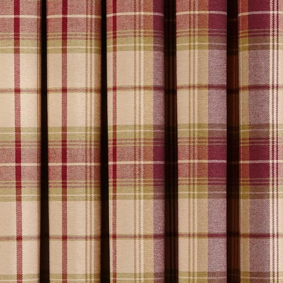 Best Pirce ๐ Dorma Dorma Bloomsbury Check Plum Eyelet Curtains ๐ 3 Best Pirce ๐ Dorma Dorma Bloomsbury Check Plum Eyelet Curtains ๐ - Image 3