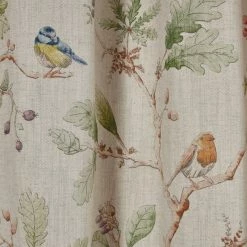 Best Pirce 😀 Dorma Dorma Woodland Birds Natural Pencil Pleat Curtains ✔️ -Dorma Sales Store 30413584 alt02