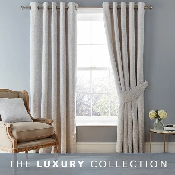 Discount 😍 Dorma Dorma Winchester Grey Eyelet Curtains 🥰 2 Discount 😍 Dorma Dorma Winchester Grey Eyelet Curtains 🥰 - Image 2
