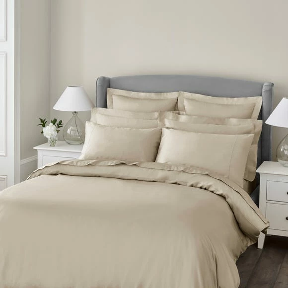 Hot Sale ❤️ Dorma Dorma 300 Thread Count 100% Cotton Sateen Plain Natural Duvet Cover 🤩 1 Hot Sale ❤️ Dorma Dorma 300 Thread Count 100% Cotton Sateen Plain Natural Duvet Cover 🤩