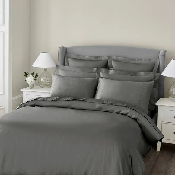 Outlet ๐ฅฐ Dorma Dorma 300 Thread Count 100% Cotton Sateen Plain Slate Duvet Cover โ๏ธ 1 Outlet ๐ฅฐ Dorma Dorma 300 Thread Count 100% Cotton Sateen Plain Slate Duvet Cover โ๏ธ