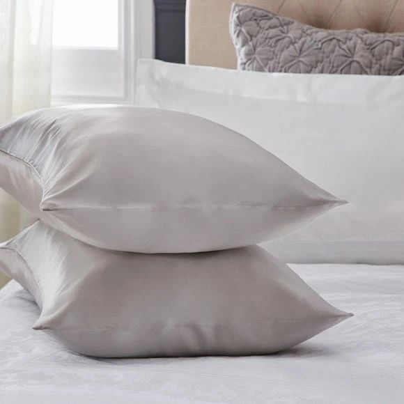 Wholesale ๐ Dorma Dorma Silver Silk Pillowcase โญ 1 Wholesale ๐ Dorma Dorma Silver Silk Pillowcase โญ