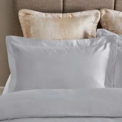 Budget ✨ Dorma Dorma Egyptian Cotton 1000 Thread Count Silver Oxford Pillowcase ✨