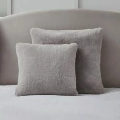 Buy 🌟 Dorma Purity Dorma Purity Faux Fur Grey Continental Pillowcase 🌟 -Dorma Sales Store 30690572 alt02