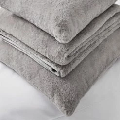 Buy 🌟 Dorma Purity Dorma Purity Faux Fur Grey Continental Pillowcase 🌟 -Dorma Sales Store 30690572 alt03