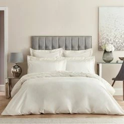 Best Pirce 🤩 Dorma Dorma Egyptian Cotton 400 Thread Count Percale Cream Duvet Cover 👏