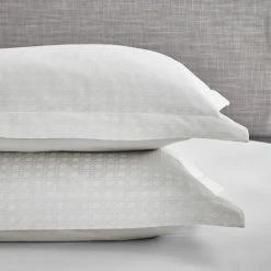 Best Pirce 😍 Dorma Purity Dorma Purity Marlia White Cotton Jacquard Oxford Pillowcase Pair ⭐