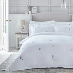 Promo ๐ Dorma Dorma Ashmore Lavender 100% Cotton Duvet Cover and Pillowcase Set ๐