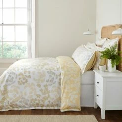Top 10 ⭐ Dorma Dorma Daylesford 300 Thread Count Cotton Sateen Yellow Duvet Cover and Pillowcase Set 🔔 -Dorma Sales Store 30712686 alt02