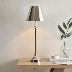 Buy 😀 Dorma Dorma Bedford Table Lamp Polished Nickel ✨