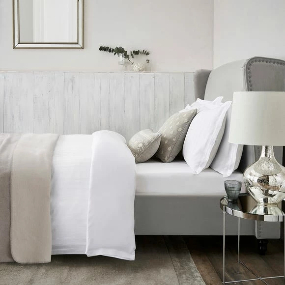 Top 10 🥰 Dorma Purity Dorma Purity Staunton Waffle Stripe White 100% Cotton Duvet Cover and Pillowcase Set 🤩 3 Top 10 🥰 Dorma Purity Dorma Purity Staunton Waffle Stripe White 100% Cotton Duvet Cover and Pillowcase Set 🤩 - Image 3