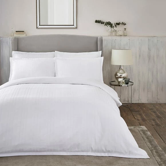 Top 10 🥰 Dorma Purity Dorma Purity Staunton Waffle Stripe White 100% Cotton Duvet Cover and Pillowcase Set 🤩 5 Top 10 🥰 Dorma Purity Dorma Purity Staunton Waffle Stripe White 100% Cotton Duvet Cover and Pillowcase Set 🤩 - Image 5
