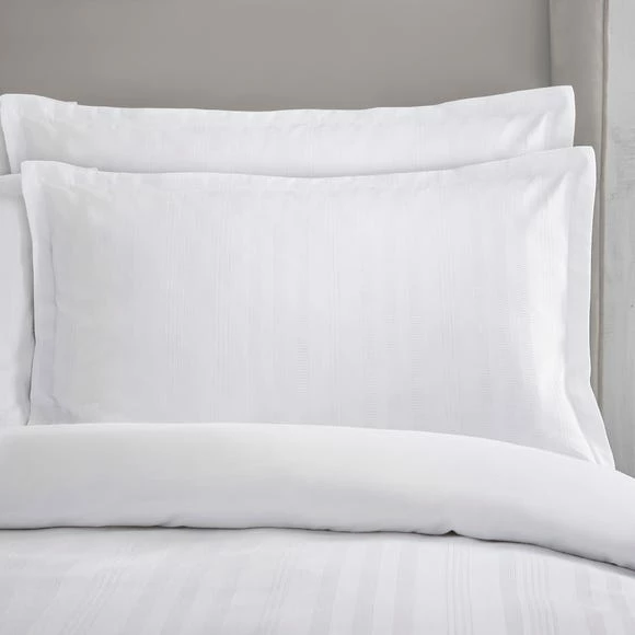 Top 10 🥰 Dorma Purity Dorma Purity Staunton Waffle Stripe White 100% Cotton Duvet Cover and Pillowcase Set 🤩 6 Top 10 🥰 Dorma Purity Dorma Purity Staunton Waffle Stripe White 100% Cotton Duvet Cover and Pillowcase Set 🤩 - Image 6