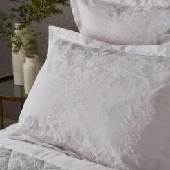 Flash Sale 🛒 Dorma Purity Dorma Purity Kempley Jacquard White Duvet Cover and Pillowcase Set 😍 -Dorma Sales Store 30727604 alt03