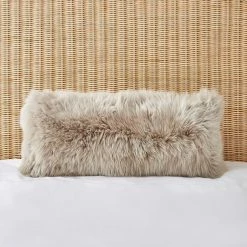 Best Sale 😉 Dorma Dorma Natural Sheepskin Long Boudoir Cushion ✨