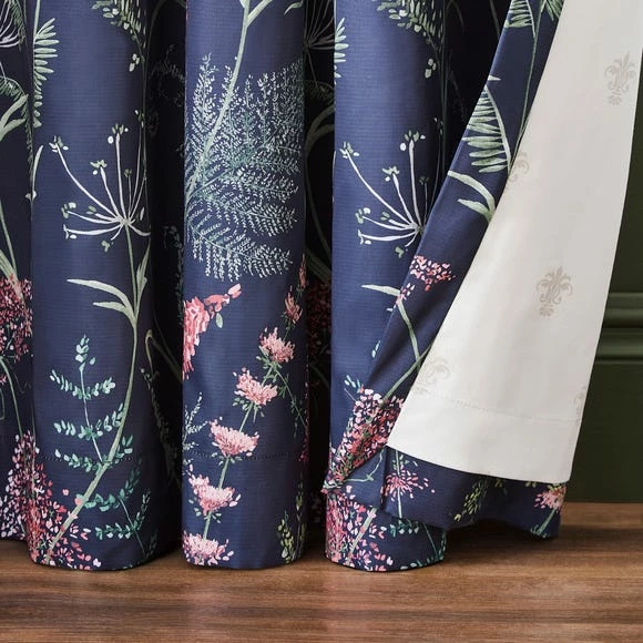 Outlet ❤️ Dorma Dorma Winter Garden Navy Blackout Eyelet Curtains 🔥 3 Outlet ❤️ Dorma Dorma Winter Garden Navy Blackout Eyelet Curtains 🔥 - Image 3