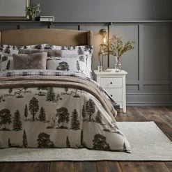 Coupon ✨ Dorma Dorma Brodie 100% Brushed Cotton Duvet and Pillowcase Set 🔔