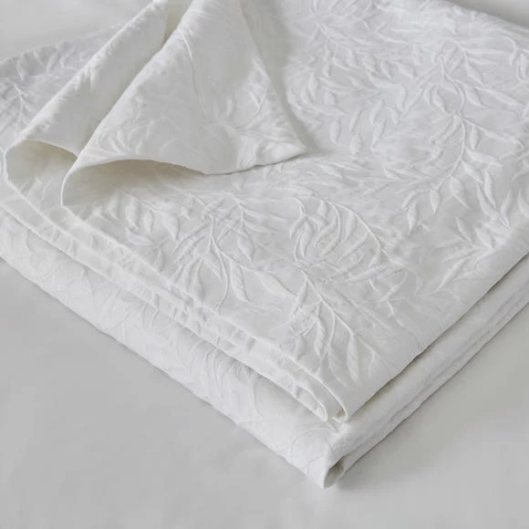 Top 10 ❤️ Dorma Purity Dorma Purity Willow Leaf Matelasse Bedspread 😍 2 Top 10 ❤️ Dorma Purity Dorma Purity Willow Leaf Matelasse Bedspread 😍 - Image 2