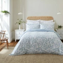 Cheapest ⌛ Dorma Dorma Daylesford Blue 100% Cotton Duvet Cover and Pillowcase Set ⭐
