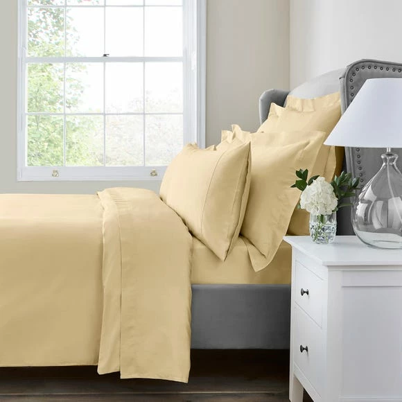 Best Pirce 🤩 Dorma Dorma 300 Thread Count 100% Cotton Sateen Plain Buttermilk Duvet Cover 😉 2 Best Pirce 🤩 Dorma Dorma 300 Thread Count 100% Cotton Sateen Plain Buttermilk Duvet Cover 😉 - Image 2