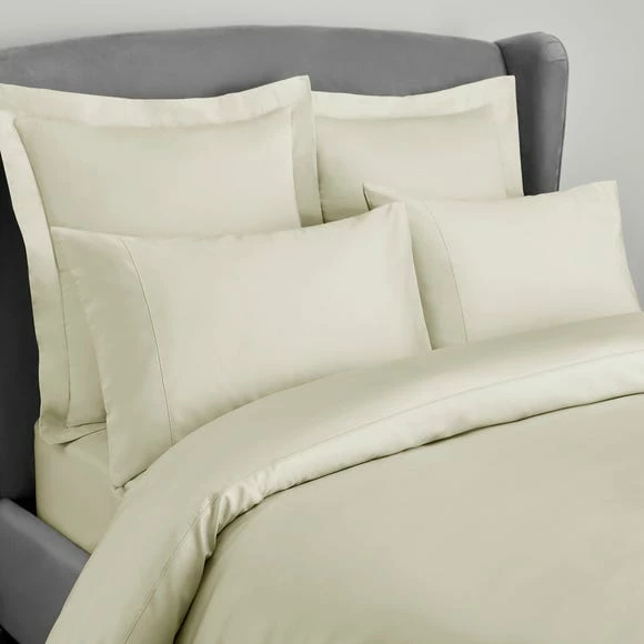 Best Pirce 🤩 Dorma Dorma 300 Thread Count 100% Cotton Sateen Plain Buttermilk Duvet Cover 😉 3 Best Pirce 🤩 Dorma Dorma 300 Thread Count 100% Cotton Sateen Plain Buttermilk Duvet Cover 😉 - Image 3