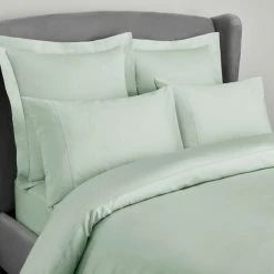 Brand new ⭐ Dorma Dorma 300 Thread Count 100% Cotton Sateen Plain Green Duvet Cover 🎉 -Dorma Sales Store 30748243 alt02