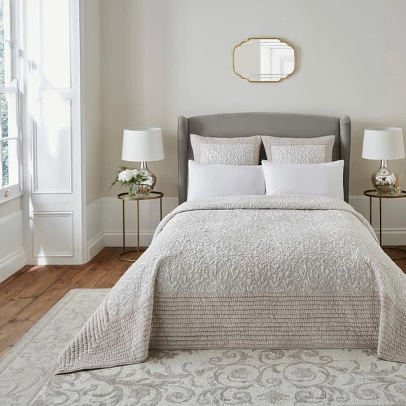 Discount ⌛ Dorma Dorma Charlbury Ivory Bedspread 🥰 1 Discount ⌛ Dorma Dorma Charlbury Ivory Bedspread 🥰