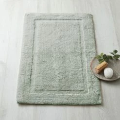 Brand new ๐ Dorma Dorma Sumptuously Soft Grey Green Bath Mat โ๏ธ