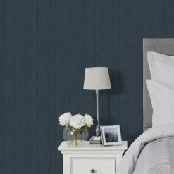 Promo 👍 Dorma Dorma Plain Indigo Ink Wallpaper 😍 -Dorma Sales Store 30770439 alt05