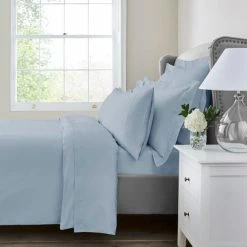 Best Pirce ✨ Dorma Dorma 300 Thread Count 100% Cotton Sateen Norfolk Blue Duvet Cover 👍 -Dorma Sales Store 30770622 alt02