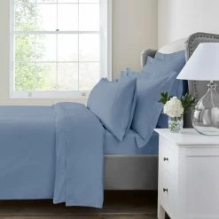Wholesale ⌛ Dorma Dorma 300 Thread Count 100% Cotton Sateen Heirloom Blue Duvet Cover 👍 -Dorma Sales Store 30770642 alt02