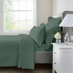 Cheapest 😉 Dorma Dorma 300 Thread Count 100% Cotton Sateen Mallard Green Duvet Cover 👏 -Dorma Sales Store 30770662 alt02