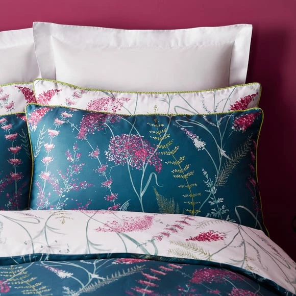 Discount ⭐ Dorma Dorma Winter Garden Teal 100% Cotton Reversible Duvet Cover and Pillowcase Set 😍 3 Discount ⭐ Dorma Dorma Winter Garden Teal 100% Cotton Reversible Duvet Cover and Pillowcase Set 😍 - Image 3