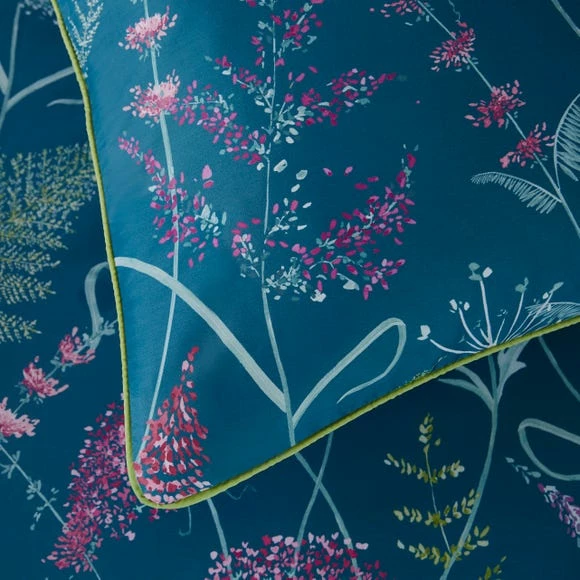 Discount ⭐ Dorma Dorma Winter Garden Teal 100% Cotton Reversible Duvet Cover and Pillowcase Set 😍 5 Discount ⭐ Dorma Dorma Winter Garden Teal 100% Cotton Reversible Duvet Cover and Pillowcase Set 😍 - Image 5